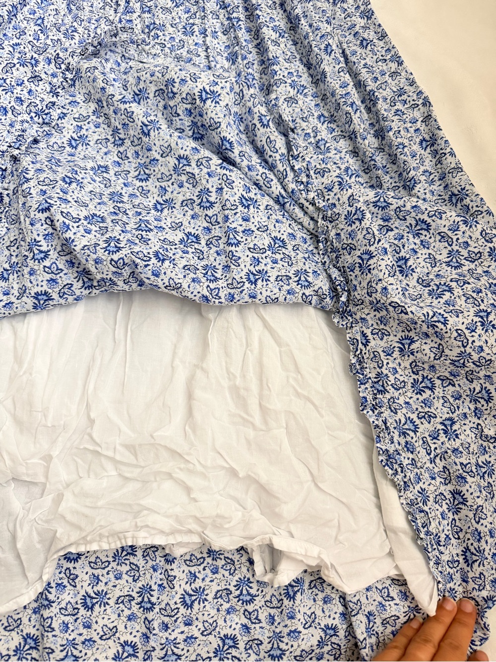 GAP x Doen Blue Floral Smocked Maxi Dress - Picture 5 of 12
